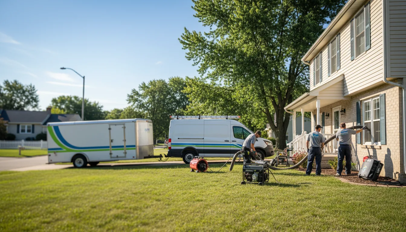 Flooded Basement Restoration And Cleanup With Repair in Converse, IN near me
